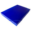 Pack of 10 A4 Clearview Blue Box File with Elastic Closure