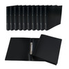Pack of 12 A5 Black Ring Binder by Janrax
