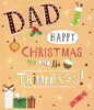 Dad Modern Lovely Christmas Card