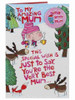 Mum Christmas Card with Badge