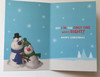 Grandad Snowmen Glitter Finished Christmas Card