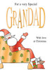 Special Grandad Cute Santa Quality Embossed Christmas Second Nature New Card