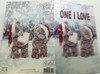 3D Holographic One I Love Me to You Bear Christmas Card