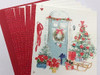 Pack of 24 Traditional Xmas Holly Wreath & Christmas Tree Design Cards