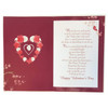 I Love you More than Ever Sentimental Verse Rose Heart Valentine's Day Card