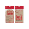 4 Giant Christmas Gift Tags with bell Traditional Vintage Christmas Craft