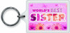 World's Best Sister Sentimental Keyring Birthday Christmas Gift