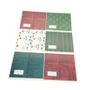 10 Sheet of Mix Designer' Soft touch Foiled Christmas Gift wrap Pack 