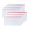 Pack of 12 DL Red Zip Zippy Bags
