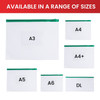 Pack of 12 DL Red Zip Zippy Bags