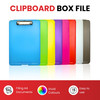 A4 Green Clipboard Box File - Storage Filing Case