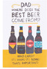 Dad Birthday Card with Beer Joke