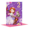 Disney Princess Sofia 2nd Birthday Card Let's Celebrate 