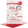 Hallmark Girlfriend Valentine's Day Card 'Badge' Large