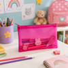 72 x Assorted Frosted Colour 8x5" Pencil Cases