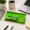 72 x Assorted Frosted Colour 8x5" Pencil Cases
