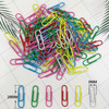 Pack of 100 Assorted Coloured 28mm Paper Clips in Hang Pack
