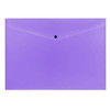 Pack of 12 Janrax A3 Purple Document Wallets - Button Stud Folder