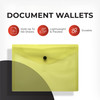 Pack of 12 Janrax A5 Blue Document Wallets
