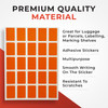 Pack of 125 Blue 12x18mm Rectangular Labels Adhesive Stickers