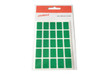 Pack of 125 Green 12x18mm Rectangular Labels Adhesive Stickers