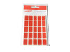 Pack of 125 Red 12x18mm Rectangular Labels Adhesive Stickers
