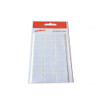 Pack of 126 White 16x22mm Rectangular Labels Adhesive Stickers