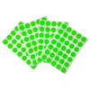 Pack of 140 Fluorescent Green 13mm Round Labels Stickers