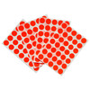 Pack of 140 Fluorescent Red 13mm Round Labels Stickers