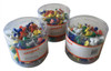 Pack of 200 Assorted Coloured Push Pins in Tub