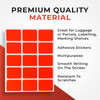 Pack of 60 Blue 19x25mm Rectangular Labels - Adhesive Stickers