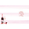 50th Birthday Card Female Girl Champagne Bottle & Glasses Design