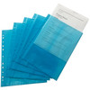 Pack of 50 A4 Blue Punched Pockets by Janrax