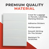Pack of 315 White 9x13mm Rectangular Labels - Adhesive Stickers