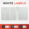 Pack of 294 White 9x16mm Rectangular Labels - Adhesive Stickers