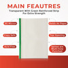 Pack of 25 A4 Premium Glass Clear Punched Pockets (90 Micron)