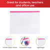 Pack of 12 A5 Red Zip Zippy Bags