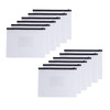 Pack of 12 A5 Black Zip Zippy Bags