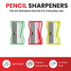 Pack of 100 Yellow Translucent Pencil Sharpeners