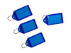 Pack of 100 Small Blue Identity Tag Key Rings