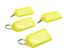 Pack of 50 Large Yellow Identity Tag Key Rings
