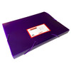 Pack of 10 A4 Clearview Purple Box File with Elastic Closure