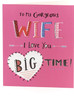 I Love You Wife Valentine's Day Card