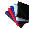 Pack of 10 A4 Clearview Assorted Coloured Box Files with Elastic Closure