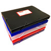 Pack of 10 A4 Clearview Assorted Coloured Box Files with Elastic Closure