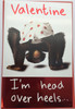 Valentine Card Valentines Day I'm head over heels