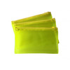 8x5" Frosted Yellow Pencil Case - See Through Exam Clear Translucent