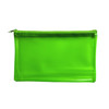 8x5" Frosted Green Pencil Case - See Through Exam Clear Translucent