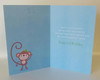 Greeting Card (UKG553749) You're 2 Today Monkeys From The Thinking Of You Range With A Blue Foiled Finish