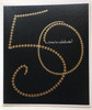 50 Time to Celebrate Age Happy 50th Birthday Modern Card Black & Gold